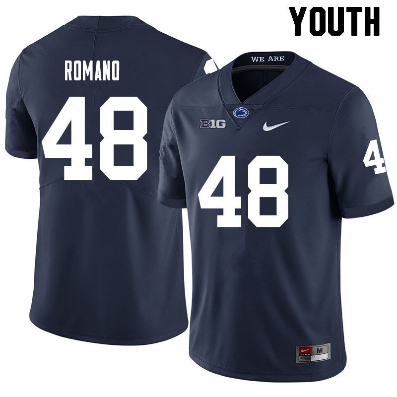 Youth #48 Cody Romano Penn State Nittany Lions College Football Jerseys Sale-Navy - Click Image to Close